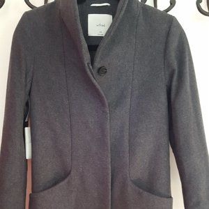 ARITZIA WILFRED COCOON COAT CHARCOAL XXX NWT